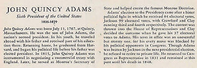 JOHN QUINCY ADAMS COMERICAL TREATIES VINTAGE GRAPHIC ILLUSTRATION PRINT - K-townConsignments