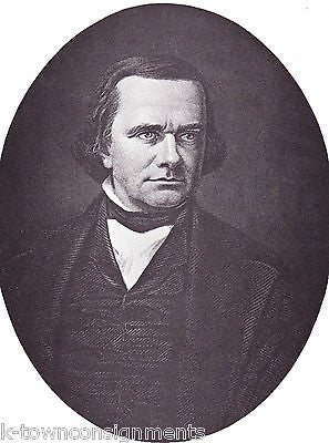 Stephen A. Douglas American Politician Vintage Portrait Gallery Poster Print - K-townConsignments