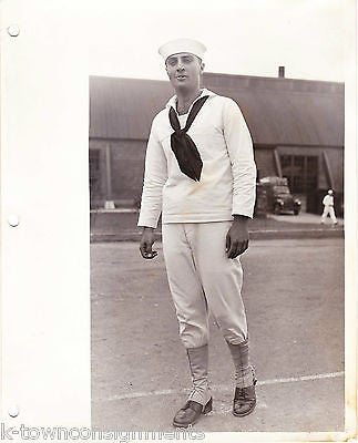 WWII NAVY SAILOR IN BOOTS GREAT LAKES ILLINOIS SNAPSHOT PHOTO - K-townConsignments