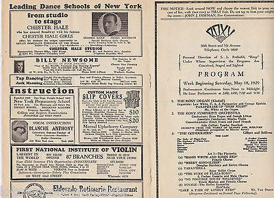 THE VALIANT PAUL MUNI VINTAGE NEW YORK ROXY THEATRE PLAYBILL 1929 - K-townConsignments