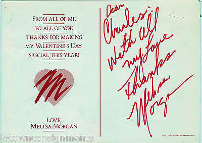 MELI'SA MORGAN QUEENS NY R&B SINGER VINTAGE AUTOGRAPH SIGNED PROMO PHOTO CARD - K-townConsignments