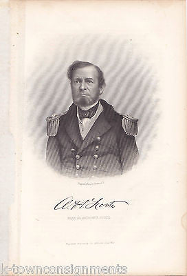 ANDREW FOOTE CIVIL WAR FORT HENRY BATTLE REAR ADMIRAL ANTIQUE ENGRAVING PRINT - K-townConsignments