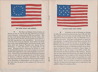 OUR FLAG OLD GLORY VINTAGE WWII MARINES GRAPHIC ILLUSTRATED AMERICAN FLAG BOOK - K-townConsignments