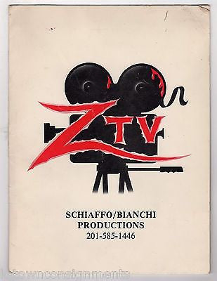 TOM SAVINI HORROR SCI-FI MOVIES ORIGINAL VINTAGE Z-TV SHOW PHOTO PRESS KIT - K-townConsignments