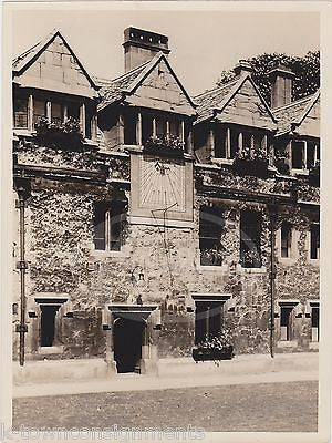 BRASENNOSE COLLEGE SUN DIAL OXFORD ENGLAND ANTIQUE PHOTO BY EWING GALLOWAY - K-townConsignments