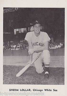 SHERM LOLLAR CHICAGO WHITE SOX MLB BASEBALL VINTAGE 1960s PHOTO CARD PRINT - K-townConsignments