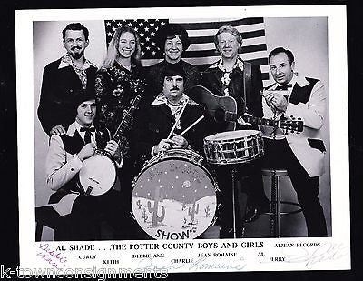 POTTER COUNTY BOYS COUNTRY MUSIC SINGERS AUTOGRAPH SIGNED STUDIO PROMO PHOTO - K-townConsignments