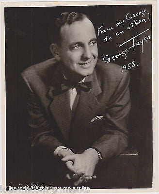 GEORGE FEYER CLASSICAL PIANIST VINTAGE AUTOGRAPH SIGNED STUDIO PROMO PHOTO 1958 - K-townConsignments