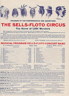 SELLS FLOTO CIRCUS BARNEY ORANGUTAN RHODA ROYAL ANTIQUE SOUVENIR PHOTO BOOK - K-townConsignments