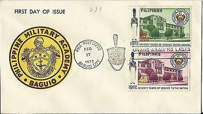 PHILIPPINE MILITARY ACADEMYVINTAGE PHILIPPINES GRAPHIC STAMPED POSTAL MAIL COVER - K-townConsignments