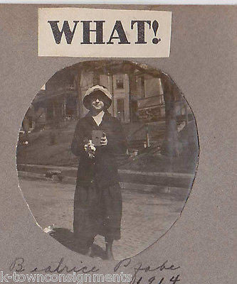 BOYS & GIRLS SWIMMING WITHOUT SUITS ANTIQUE SNAPSHOT PHOTOS 1914 - K-townConsignments