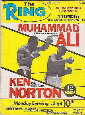 MUHAMMAD ALI KEN NORTON WORLD HEAVYWEIGHT CHAMP VINTAGE THE RING BOXING MAGAZINE - K-townConsignments