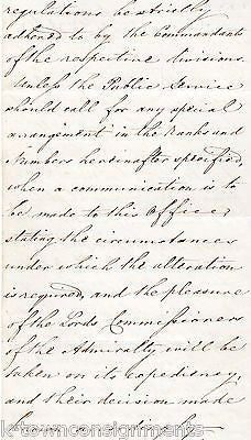 CHATHAM ENGLAND ROYAL MARINES ANTIQUE CONFIDENTIAL MILITARY DOCUMENT 1837 - K-townConsignments