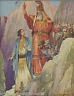 DAVID & GOLIATH BIBLE HEROES & HEROINES ILLUSTRATED STORY BOOK 1941 - K-townConsignments