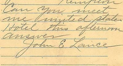 PHILADELPHIA READING POTTSVILLE TELEGRAPH COMPANY ANTIQUE ADVERTISING RECEIPT - K-townConsignments