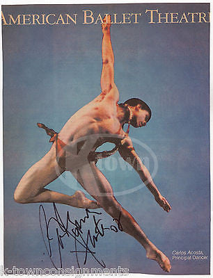 CARLOS ACOSTA BALLET STAGE DANCER AUTOGRAPH SIGNED MAGAZINE COVER CLIPPING - K-townConsignments
