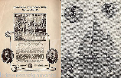 NOVA SCOTIA CANADA ANTIQUE GRAPHIC ILLUSTRATED TRAVEL ADVERTISING MAGAZINE 1937 - K-townConsignments