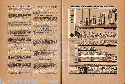 FIRST AID AIR RAID PRECAUTIONS VINTAGE WWII GRAPHIC MILITARY HOMEFRONT BOOK - K-townConsignments