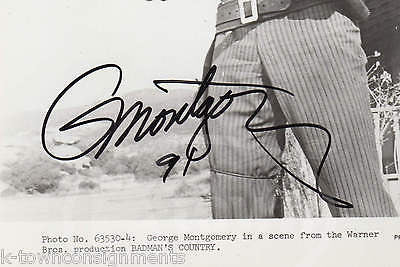 GEORGE MONTGOMERY BADMAN'S COUNTRY COWBOY MOVIE ACTOR AUTOGRAPH SIGNED PHOTO - K-townConsignments