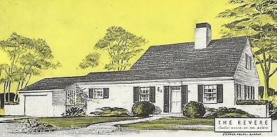 REVERE ARCHITECTURAL HOME DESIGN VINTAGE GRAPHIC ADVERTISING SALES PRINT - K-townConsignments