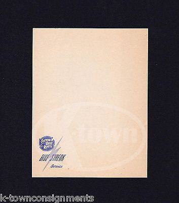COTTON BELT ROUTE BLUE STREAK SERVICE VINTAGE RAILROAD ADVERTISING LETTERHEAD - K-townConsignments