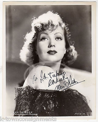 ANN SOUTHERN MAISIE RAVIER MGM MOVIE ACTRESS ORIGINAL AUTOGRAPH SIGNED PHOTO - K-townConsignments
