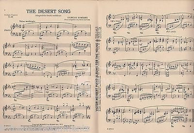 SIGMUND ROMBERG THE DESSERT SONG VINTAGE PIANO SHEET MUSIC 1941 - K-townConsignments