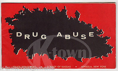 DRUG ABUSE NASSAU NY POLICE DEPARTMENT VINTAGE GRAPHIC NARCOTICS WARNING BOOKLET - K-townConsignments