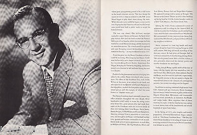 BENNY GOODMAN BIG BAND MUSIC VINTAGE AUTOGRAPH SIGNED SOUVENIR PROGRAM BOOK - K-townConsignments