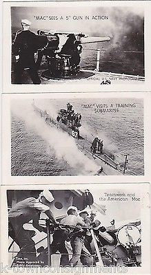 WWII US NAVAL TRAINING SCHOOL GREAT LAKES ILLINOIS SUBMARINE & GUNS PHOTO CARDS - K-townConsignments