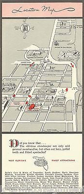 ST AUGUSTINE'S OLDEST STORE VINTAGE GRAPHIC SOUVENIR TRAVEL ADVERTISING BROCHURE - K-townConsignments