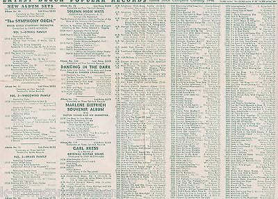 RAY KINNEY LOUISE ARMSTRONG BING CROSBY & MORE VINTAGE DECCA ADVERTISING FLYER - K-townConsignments