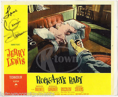 CONNIE STEVENS ROCK-A-BYE BABY MOVIE ACTRESS AUTOGRAPH SIGNED LOBBY CARD REPRINT - K-townConsignments