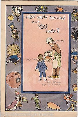 FILENE'S RESTAURANT ANTIQUE GRAPHIC ART FAIRYTALE CHILDREN'S DINNER MENU - K-townConsignments