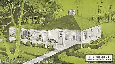 CHESTER ARCHITECTURAL HOME DESIGN VITAGE GRAPHIC ADVERTISING SALES PRINT - K-townConsignments