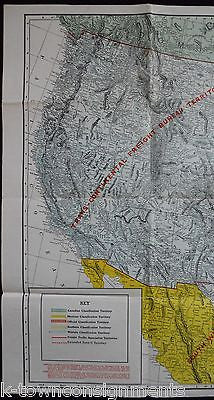 RAILROAD FREIGHT CLASSIFICATION TERRITORIES VINTAGE UNITED STATES TRAFFIC MAP - K-townConsignments
