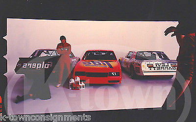 NASCAR RACING DRIVER TIDE FOLGERS CAR VINTAGE SUPERFLO OIL AD PHOTO NEGATIVE - K-townConsignments