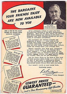 CHICAGO MAIL ORDER COMPANY VINTAGE CLOTHING JEWELRY FASHION ADVERTISING CATALOG - K-townConsignments