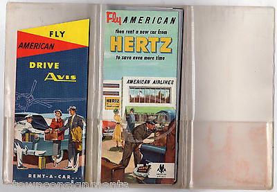 AMERICAN AIRLINES VINTAGE GRAPHIC ADVERTISING 1st CLASS FLIGHT PACKET & FLYERS - K-townConsignments