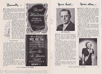 PAT ROONEY ON ZE BOULEVARD LOU WALTERS LATIN QUARTER VINTAGE THEATRE PLAYBILL - K-townConsignments