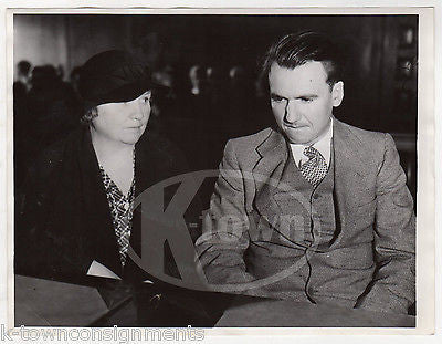 WILLIAM HARDY ASSAULTS WITH HAMMER VINTAGE CRIME STORY NEWS PRESS PHOTO 1935 - K-townConsignments