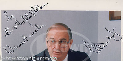 LOWELL WEICKER CONNECTICUT GOVERNOR VINTAGE AUTOGRAPH SIGNED PHOTO 1993 - K-townConsignments