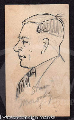 STAN MOROSKY PENNSYLVANIA RAILROAD WORKER ORIGINAL 1930s PENCIL SKETCH DRAWING - K-townConsignments