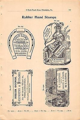 CUBAN CIGARS ATLANTIC CITY NJ ANTIQUE SALES CATALOG ADVERTISING PAGE - K-townConsignments