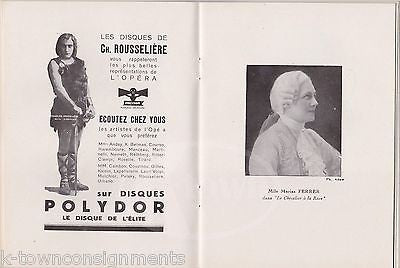 FAUST PARIS OPERA FRANCE ANTIQUE ART DECO ADVERTISING THEATRE PROGRAM 1931 - K-townConsignments