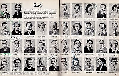 HAL GEORGE NY THEATRE COSTUME DESIGNER AUTOGRAPH SIGNED SANTA ANA YEARBOOK 1954 - K-townConsignments