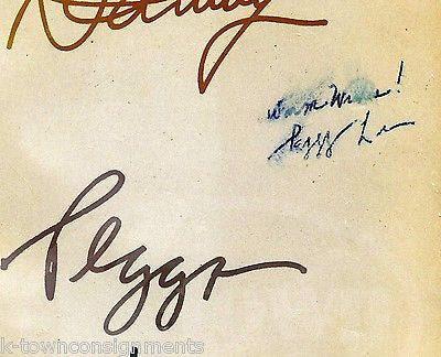 DEAN MARTIN FRANK SINATRA PEGGY LEE RAT PACK AUTOGRAPH SIGNED RADIO CITY PROGRAM - K-townConsignments