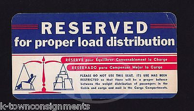 AMERICAN AIRLINES OCCUPIED VINTAGE GRAPHIC ADVERTISING RESERVED SEATING SIGN - K-townConsignments