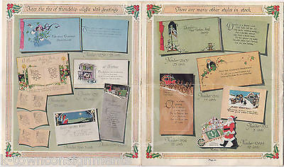 PERKINS STATIONARY STORE HARTFORD CT ANTIQUE CHRISTMAS CARDS GRAPHIC ADVERTISING - K-townConsignments