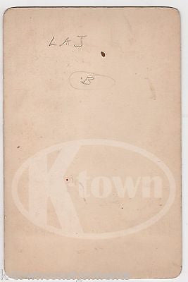 DRESDEN GERMANY GINGER BOY FINE ANTIQUE CABINET CARD PHOTOGRAPH - K-townConsignments